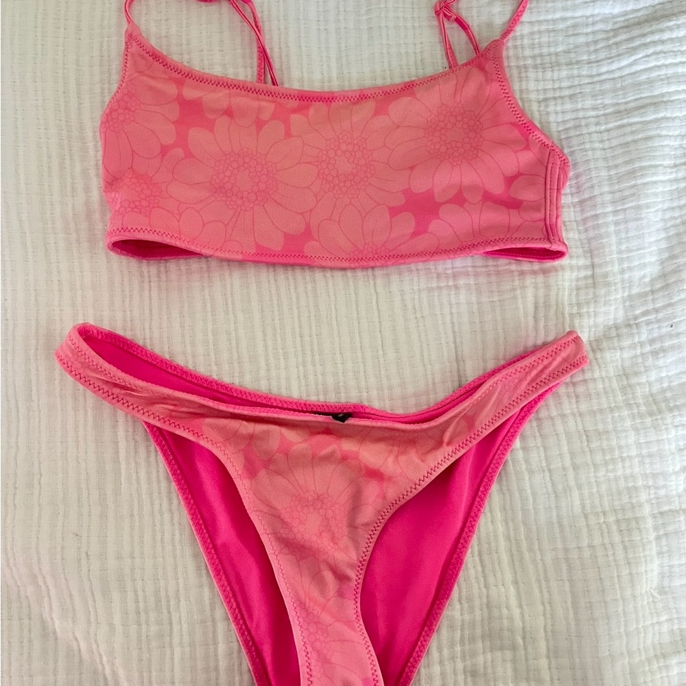 Triangl Swimwear Pink Floral Bikini